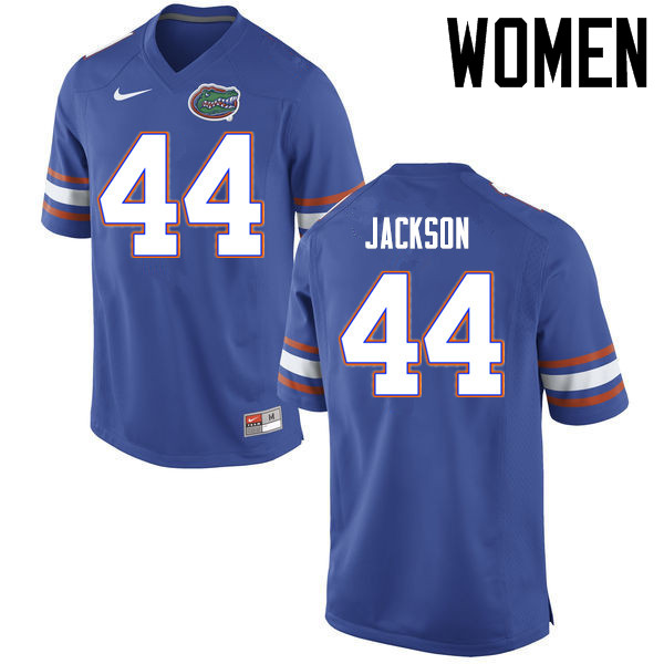 Women Florida Gators #44 Rayshad Jackson College Football Jerseys Sale-Blue - Click Image to Close